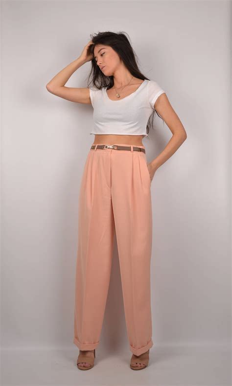 peach trousers